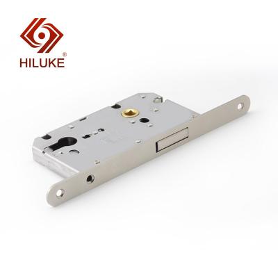 China HILUKE 72 Wooden Door Mirror Iron Hole Distance Stainless Steel Magnet Lock Body for sale