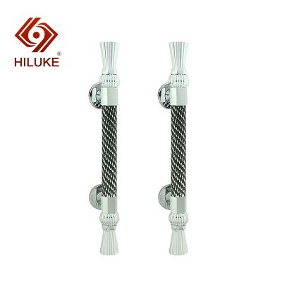 China HILUKE Home High Quality Aluminum Double Sided Door Pull Handle for sale