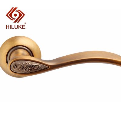 China Interior Modern Doors HILUKE Double Sided Brush Door Hardware Door Handles For Internal Doors for sale