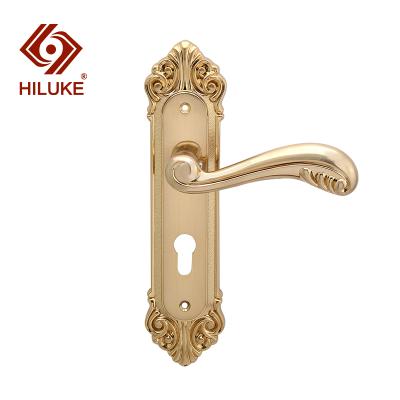 China Interior Wood Door HILUKE 58 Hole Distance Door Lock Handle Zinc Alloy Lock for sale