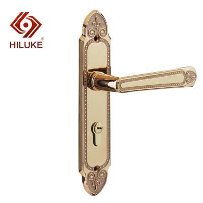 China HILUKE Interior Doors Home Front Double Door Hardware Hardware Bedroom Exterior Door Handle Set for sale