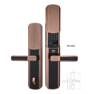 China Manager Guest HILUKE Smart Cover Fingerprint Electronic Sliding Door Lock for sale