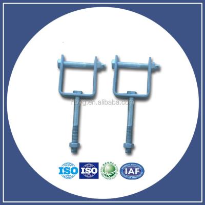 China Cast Galvanized D Iron Insulator D Iron Bracket D Bracket For Shackle Insulator for sale