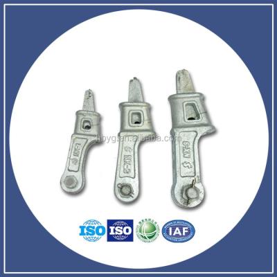 China Aluminum Alloy Ne(NX) Wedge Clamps Insulated Wedge Clamp Galvanized Steeel ftth Cable Wedge Clamp for sale