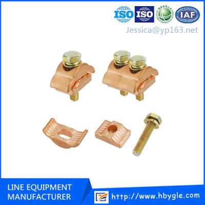 China CUPG Copper Clamp With 1/2/3 Bolt / Copper Parallel Groove Clamps PG Copper Cable Clip for sale