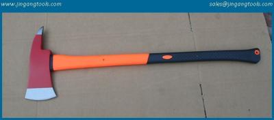 China Firefighting axe with fiberglass handle for sale