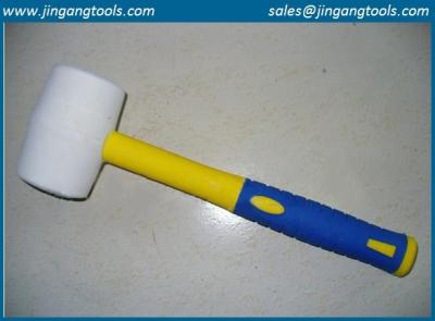 China rubber mallet wooden handle,black head for sale