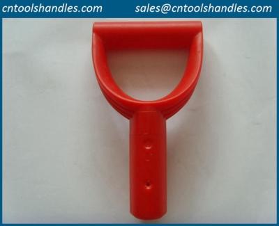 China spade D grip handle, red color D shovel handle for sale