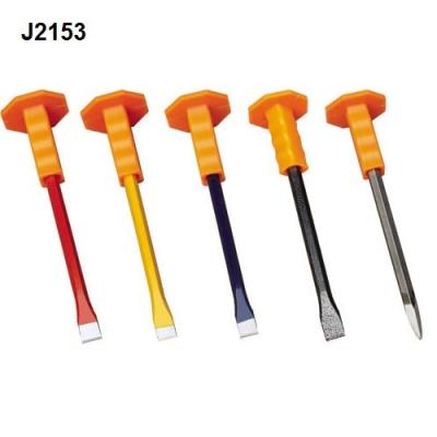 China J2153 stone chisel/cold chisel with rubber handle for sale