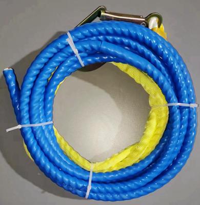 China 40ft Yellow Green Blue Red No Tangle Tagline With Snap Hook HIGHEASY Tangle Resistant Coated Taglines for sale