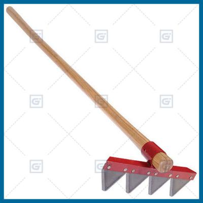 China LH106W01 ash handle fire rake used in wildland fire fighting, forestry fire fighting rake for sale