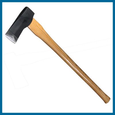 China SM14 splitting axe with wedge, 2kg axe head weight, ash wood handle, 36