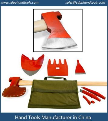 China Max axe manufacturer in China, high quality Max axe, multi-purpose axe kit with nylon carring bag perfect forest tool for sale