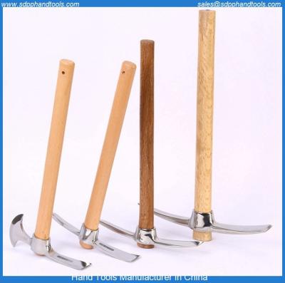 China Stainless steel pickaxe,stainless steel chisel axe hoe,mountain climbing pickaxe picks hoes, stailess steel hand tool for sale