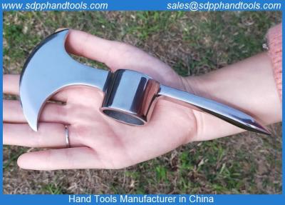 Cina Stainless steel hatchet axe, camping axe stainless steel materials, chrome plated axe with picks in vendita