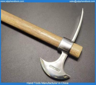 Cina Stainless steel chisel axe, camping axe stainless steel materials, chrome plated axe with chisel, stainless steel tool in vendita