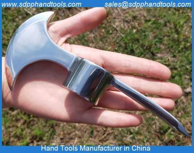 China Stainless steel chisel axe, camping axe stainless steel materials, chrome plated axe with chisel, stainless steel tool for sale