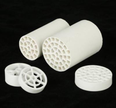 China White Mullite Ceramics Honeycomb Ceramic Filter Waste Treatment Corrosion Resistance for sale