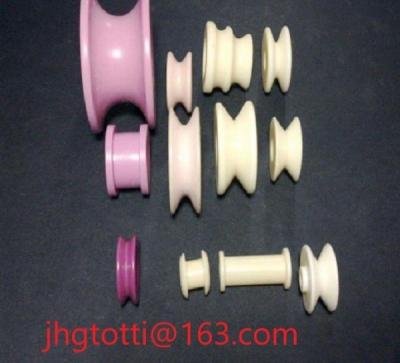 China Wire Guiding 95% Alumina Ceramic Eyelets Pink White Purple For Textile Machine for sale