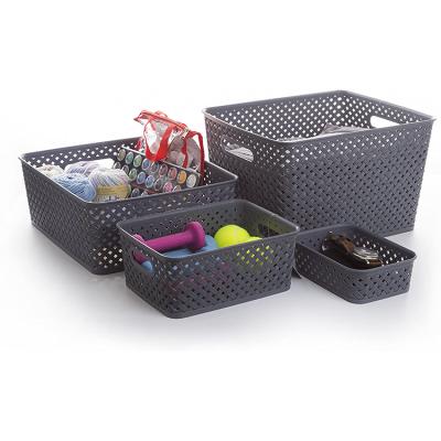 China Sustainable New Product Hot Sale Guaranteed Quality Appropriate Price Plastic Storage Basket for sale