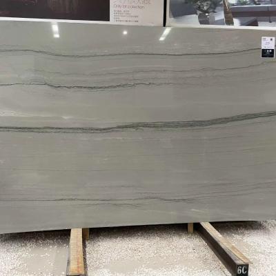 China Modern Galaxy Quartzite Flooring Wall Tile Slab Dark Gray Marble Stone Decor Wood Gray Countertops for sale