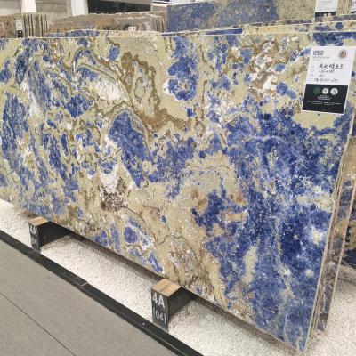 China Modern Luxury Blue Natural Stone Granite Tile Bolivia Decorative Wall Tile for sale