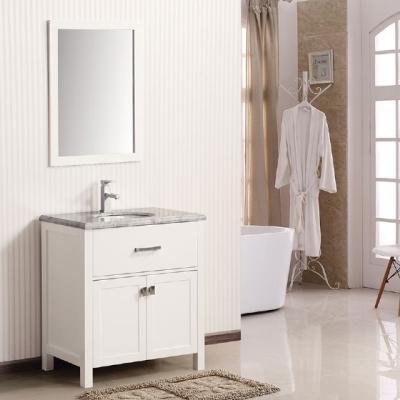 China Modern Luxury Australian PVC MDF Solid Wood White Bathroom Sink Cabinets for sale