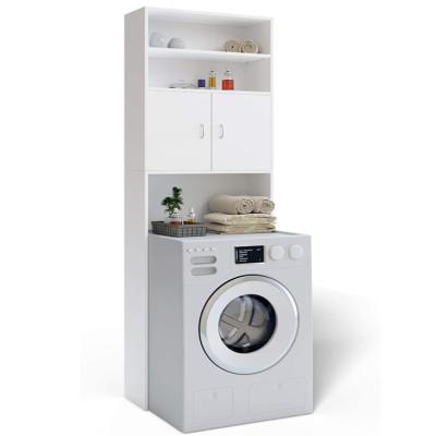 China 2021 Fame Modern Design White Washing Machine Storage Closet Toilet Storage Laundry Cabinet for sale