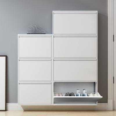 China Popular Hangzhou Eco-Friendly Renown Mini Corner Thin Storage Shoe Cabinet Furniture for sale