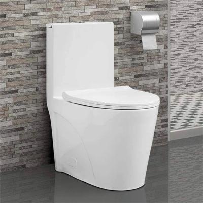 China Dual-Flow Low Price Full System Ceramic Flush System Accessories One Piece Toilet for sale