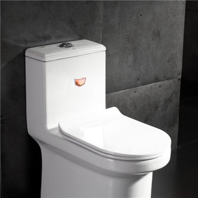 China Double-Flow Ceramic Bathroom Closestool Dual Flush Toilet With Cistern for sale