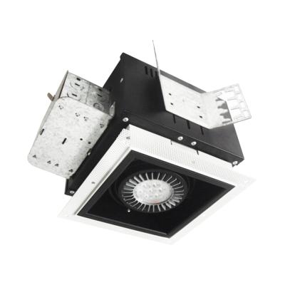 China Modern commercial multi-ceiling lamp surface mounted COB LED square dimmable two head downlight for exhibition hall and museum for sale