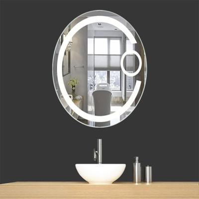 China Smart LED Bathroom Mirror 3CCT LED Anti-fog Magnifying Makeup Mirror for sale