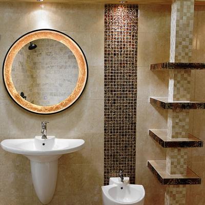 China Luxury Hotel Modern Magnifying Bathroom LED Backlit Mirror Lighted Mirror for sale