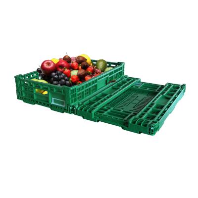 China Wholesale mesh farm folding egg box vegetable and fruit crate plastic collapsible boxes for sale