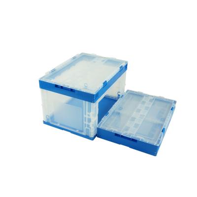 China Plastic Container Transport Storage Box Farmhouse Storage Barrel Sustainable Plastic Collapsible Mobile Box Crate for sale