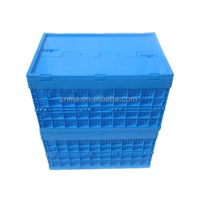 China Mesh Base and Mesh Side Mesh Style Cargo and Plastic Collapsible Storage Equipment Storage Crates for sale