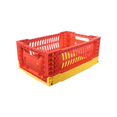 China NEW Mini Item Plastic Material Folding Folding Crate Storage Basket 30*20*12cm for sale