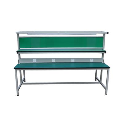 China Garage Aluminum Workbench Table Machinery Repair Shops Factory Direct Sales Double Sided Metal Workbench for sale