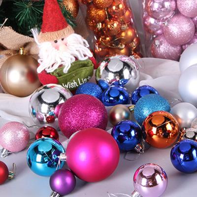 China Newly Designed Pure Color Matte Sequins Christmas Ornament Balls Beautiful Festival Stuff Christmas Decoration Large for sale