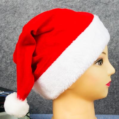 China 2021 Classic Christmas Supplies Eco-friendly Decoration Polyester Santa Party Christmas Hats For Kids Red Gift for sale