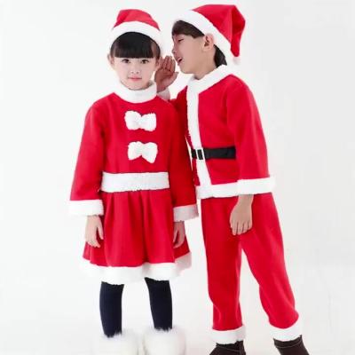 China Fashionable Fashionable Unisex Kids Santa Claus Christmas Costume From Poliester China Wholesale Eco-Friendly for sale