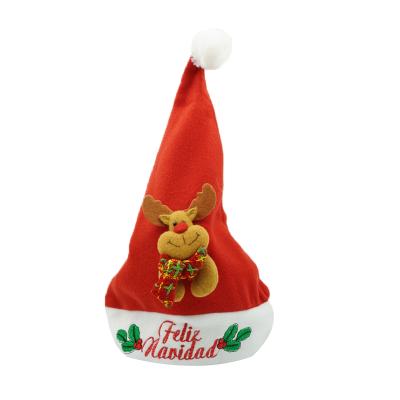 China Soft Cute Snowman Polyester Christmas Ornament Elf Hat Eco - Friendly Low Price for sale