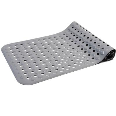 China Amazon Hot Selling Washable Non Slip Rubber Bath Mat Shower Tub Mat With Suction Cups For Bathroom for sale