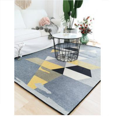 China Stain Resistant Modern Design 3D Printed Rug Area Rugs Anti-Slip Rug For Living Room for sale