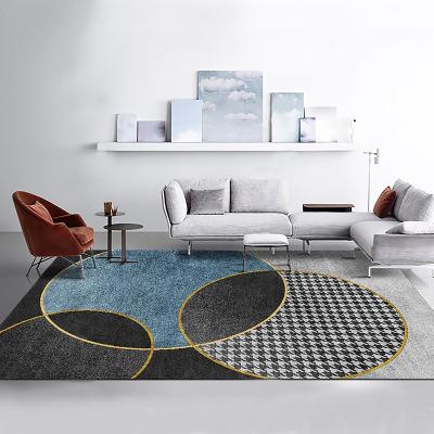 China Stain Resistant Nordic Style Carpet 3D Printed Office Carpet Tile Cover For Living Room for sale