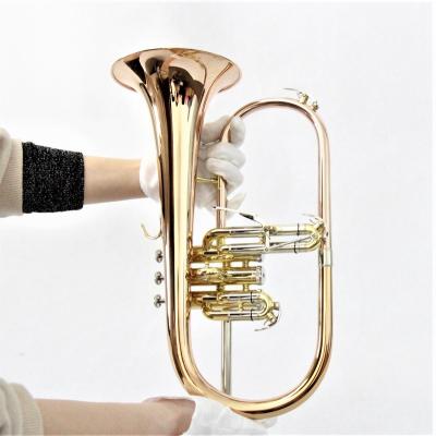 China Flugel horn design bugle new in stock! brass instruments flugelhorn handmade professional for sale