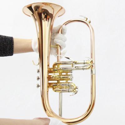 China Flugel Horn Bugle Rose Brass / Professional Bugle / Bugle for sale