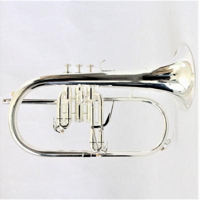 China Beautiful Silver Flugelhorn Brass Flugelhorn Instruments Flugelhorn Professional for sale