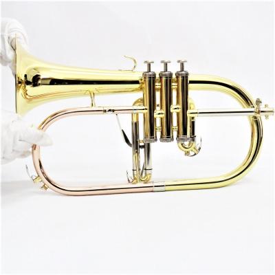 China Flugel Horn Professional Flugelhorn Brass Flugelhorn Instruments Handmade Flugelhorn for sale